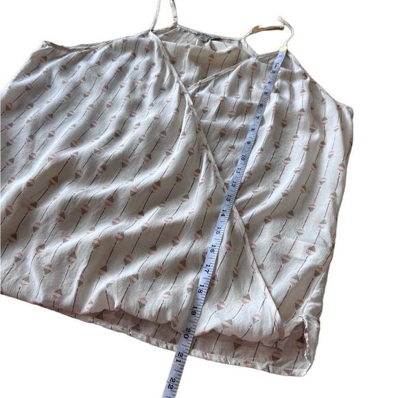 Lucky Brand 100% silk Boho Crossover Blouse size medium - Picture 14 of 14